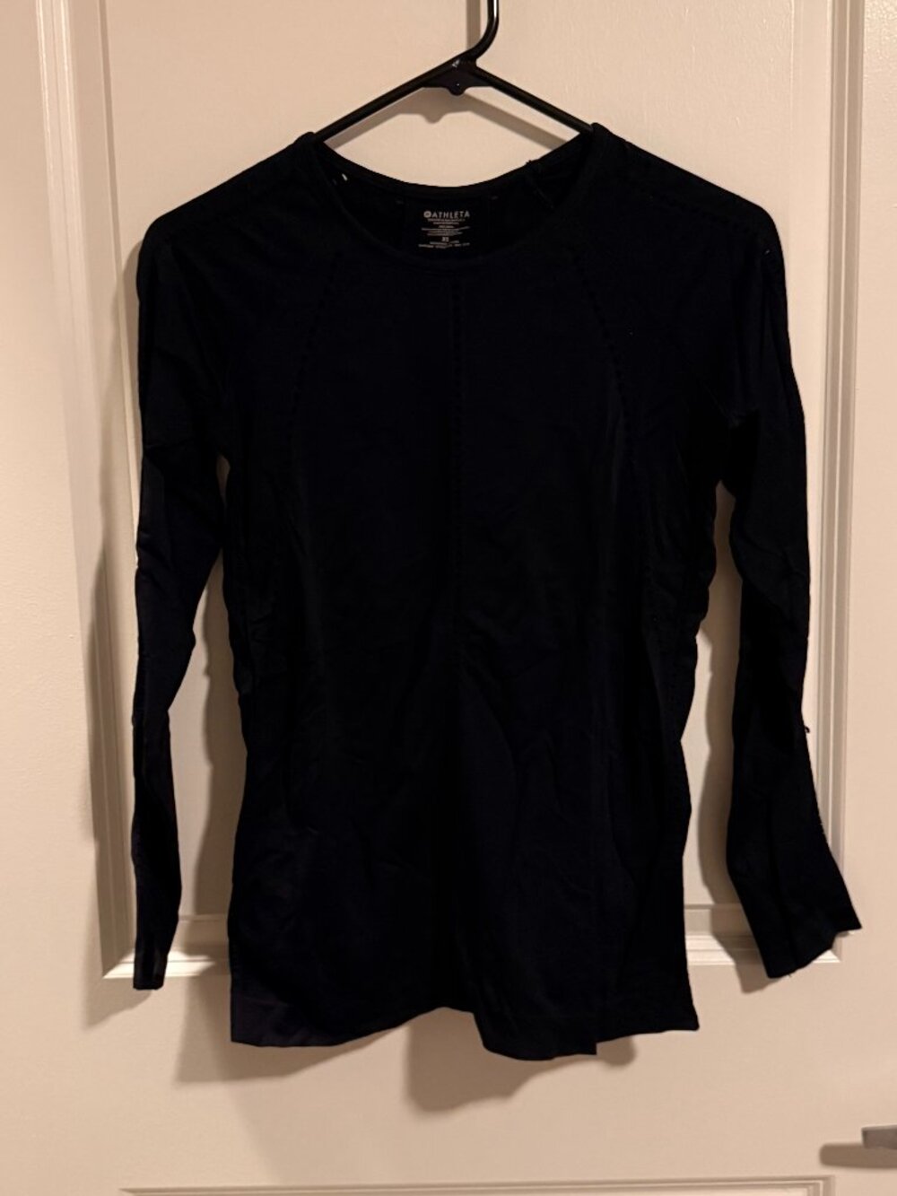 Athleta Momentum Seamless Long Sleeve Top - Black